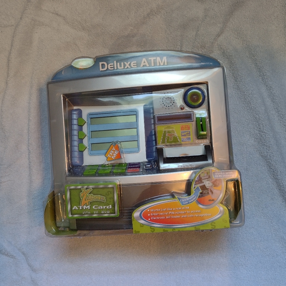 Zillionz Summit ATM Learning Savings Bank (Works With Real Money) NEW/SEALED